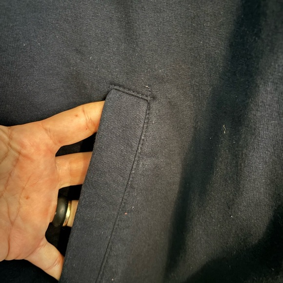 Champion Men’s 1/4 Zip Yale Embroidered Navy Pullover Sz XL Eco Authentic - Picture 7 of 7
